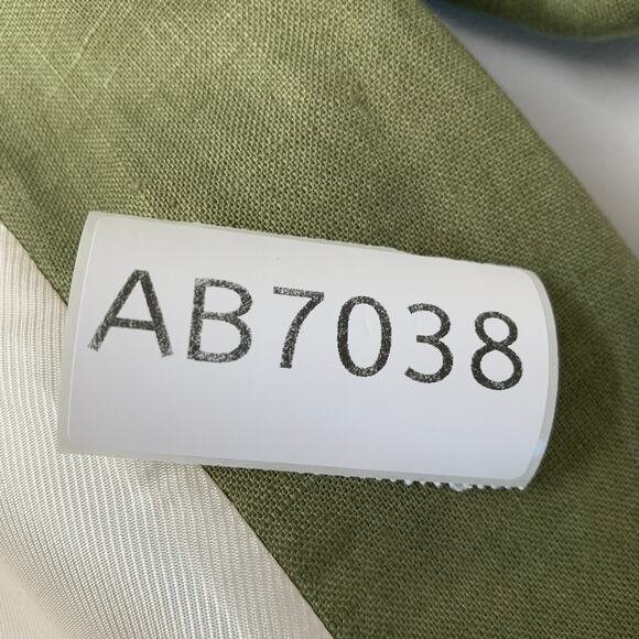 ZARA Linen Blend Blazer Women’s Size XS Olive Green Lightweight Workwear - Picture 9 of 9